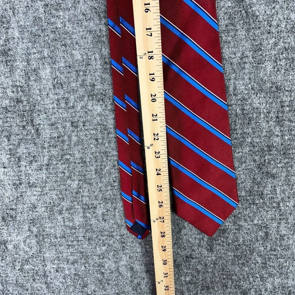 Brooks Brothers 345 Tie Mens Silk USA Red‎ Striped 56